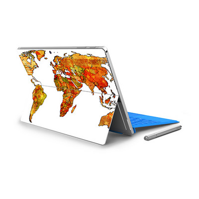 Έγχρωμες επιφάνειες Laptop Εγκεφάλου για Microsoft Surface Pro 4 Pro 5 Πίσω κάλυμμα Αυτοκόλλητα PVC κατά της σκόνης για Surface Pro 6 Shell Decal