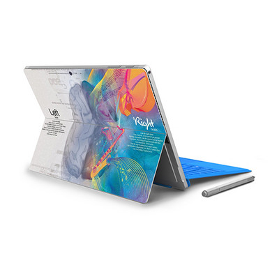 Έγχρωμες επιφάνειες Laptop Εγκεφάλου για Microsoft Surface Pro 4 Pro 5 Πίσω κάλυμμα Αυτοκόλλητα PVC κατά της σκόνης για Surface Pro 6 Shell Decal