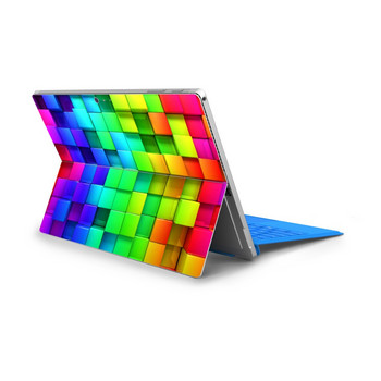 Кожи за лаптоп за Microsoft Surface Pro 7 4 Pro 5 Цветен заден капак Анти-прахови PVC винилови стикери за стикери за Surface Pro 6 Skin