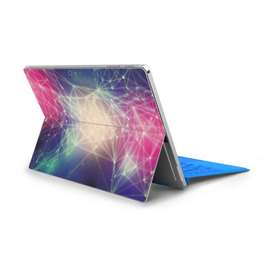 Επεξεργασίες φορητών υπολογιστών για Microsoft Surface Pro 7 4 Pro 5 Πολύχρωμο πίσω κάλυμμα κατά της σκόνης Αυτοκόλλητα αυτοκόλλητων βινυλίου από PVC για Surface Pro 6