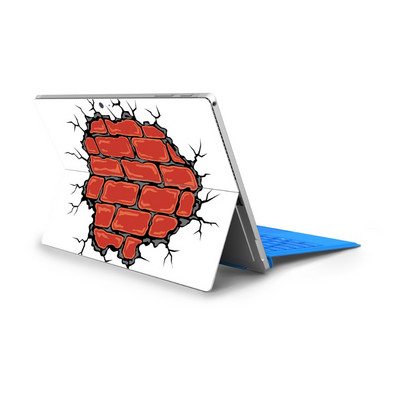 Επεξεργασίες φορητών υπολογιστών για Microsoft Surface Pro 7 4 Pro 5 Πολύχρωμο πίσω κάλυμμα κατά της σκόνης Αυτοκόλλητα αυτοκόλλητων βινυλίου από PVC για Surface Pro 6