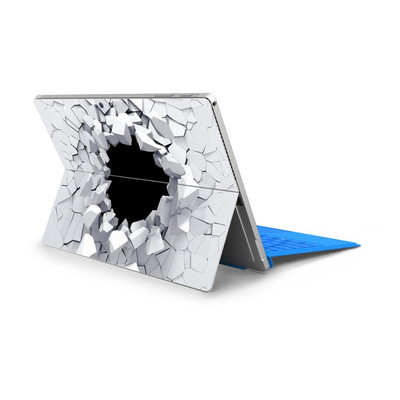 Επεξεργασίες φορητών υπολογιστών για Microsoft Surface Pro 7 4 Pro 5 Πολύχρωμο πίσω κάλυμμα κατά της σκόνης Αυτοκόλλητα αυτοκόλλητων βινυλίου από PVC για Surface Pro 6