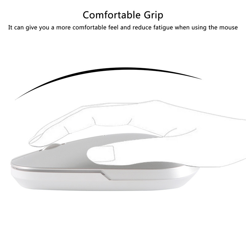 5.0 Bluetooth bežični miš punjivi ergonomski tihi mause USB optički uredski miševi za PC prijenosno računalo Tablet računalo Xiaomi