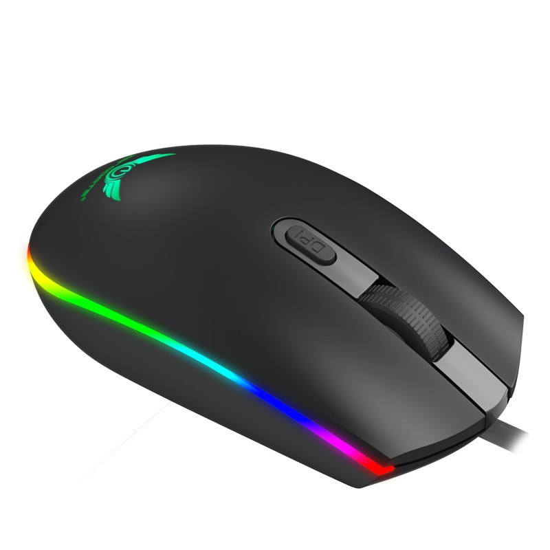 ZERODATE S900 RGB pozadinsko osvjetljenje USB žičani gaming miš, podesivi 1600 DPI raznobojni pozadinsko osvjetljenje stolnog prijenosnog miša za kućni ured