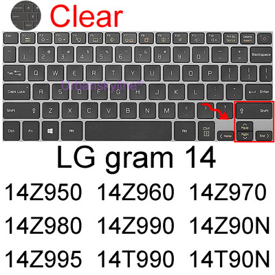 za LG gram 14 Poklopac tipkovnice 14Z950 14Z960 14Z970 14Z980 14Z990 14Z995 14Z90N 14T990 14T90N 2 u 1 zaštitna maska za kožu Silikonska
