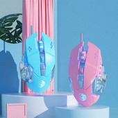 Silent Mute Mice Ενσύρματο μεταλλικό RGB Light Mechanical Gaming Mouse για φορητό υπολογιστή υπολογιστή