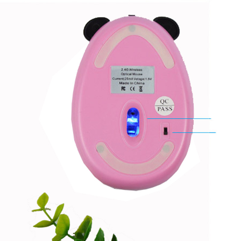 Mini Mute USB optički bežični miš 2.4G prijemnik slatka panda miš Ergonomski miševi 1600DPI Računalo PC Laptop Desktop miševi