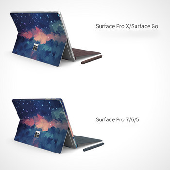 Πολύχρωμο αυτοκόλλητο βινυλίου για Microsoft Surface X Pro 7 4/5/6 Pro 3 8 Surface 3 Πίσω κάλυμμα σώματος Προστατευτικό δέρματος με αυτοκόλλητα χωρίς φυσαλίδες