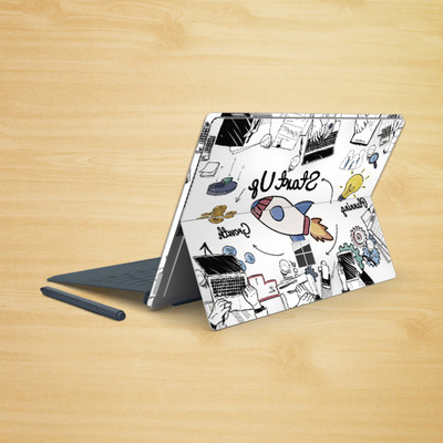 Šarena vinilna naljepnica za Microsoft Surface X Pro 7 4/5/6 Pro 3 8 Surface 3 stražnja maska naljepnica za tijelo, zaštitnik za kožu bez mjehurića