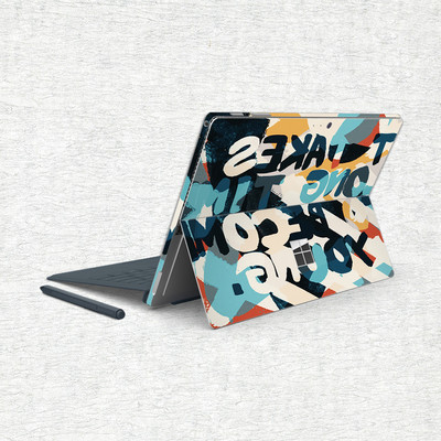 Šarena vinilna naljepnica za Microsoft Surface X Pro 7 4/5/6 Pro 3 8 Surface 3 stražnja maska naljepnica za tijelo, zaštitnik za kožu bez mjehurića