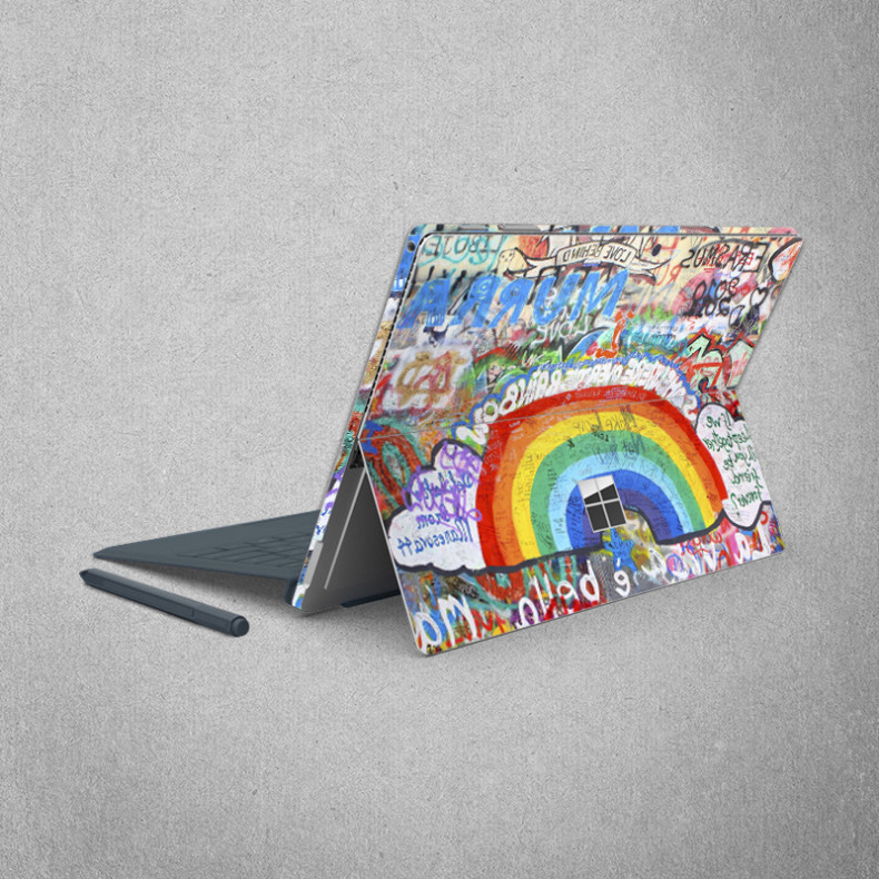Šarena vinilna naljepnica za Microsoft Surface X Pro 7 4/5/6 Pro 3 8 Surface 3 stražnja maska naljepnica za tijelo, zaštitnik za kožu bez mjehurića