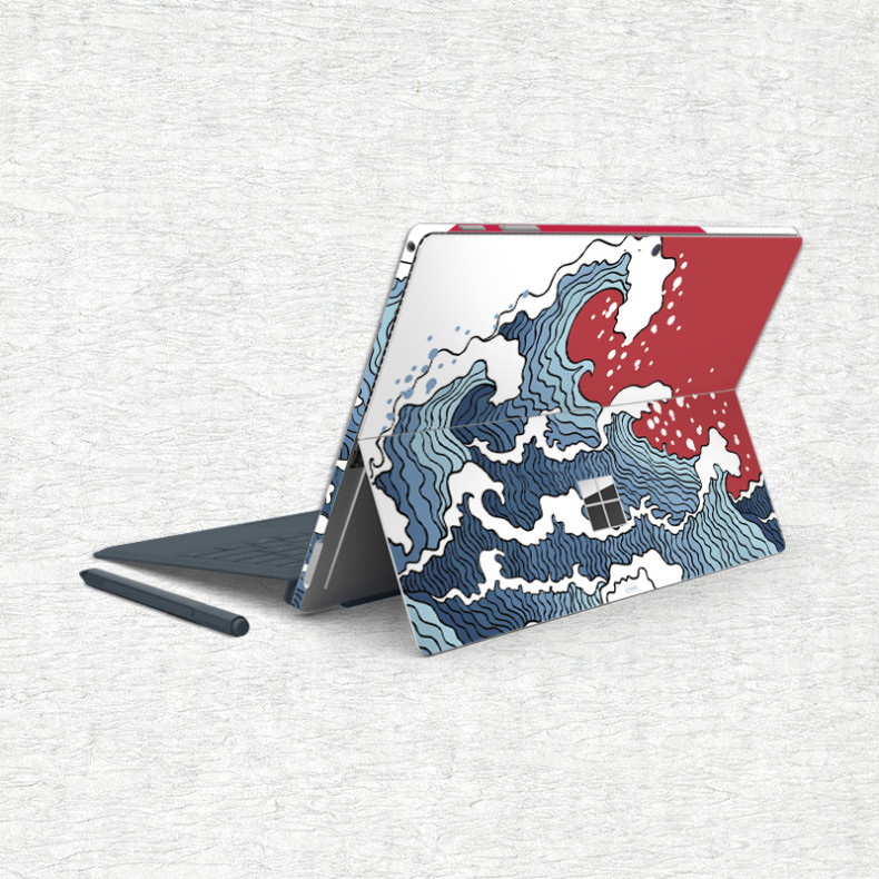 Šarena vinilna naljepnica za Microsoft Surface X Pro 7 4/5/6 Pro 3 8 Surface 3 stražnja maska naljepnica za tijelo, zaštitnik za kožu bez mjehurića