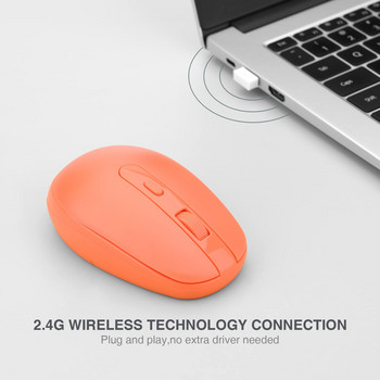 Безжична мишка, Rii RM700 2.4G безшумна мишка с USB приемник за лаптоп, компютър, Mac, Chromebook, Windows