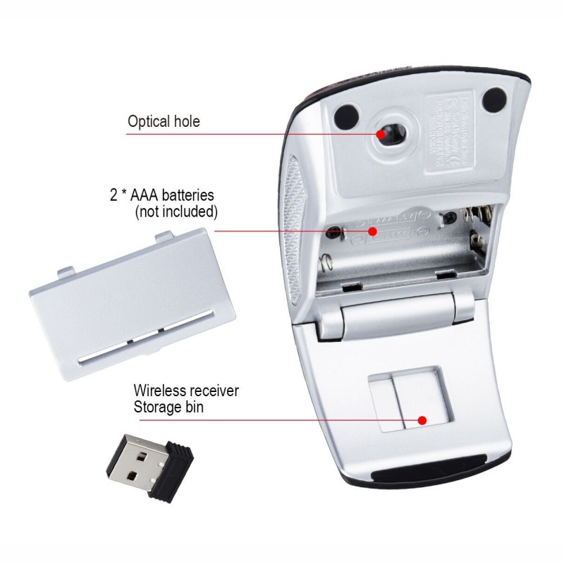 2.4ghz mini bežični miš USB ergonomski miševi za PC prijenosno računalo Prijenosni uredski igrački miševi za igrice za Macbook Xiaomi Dell