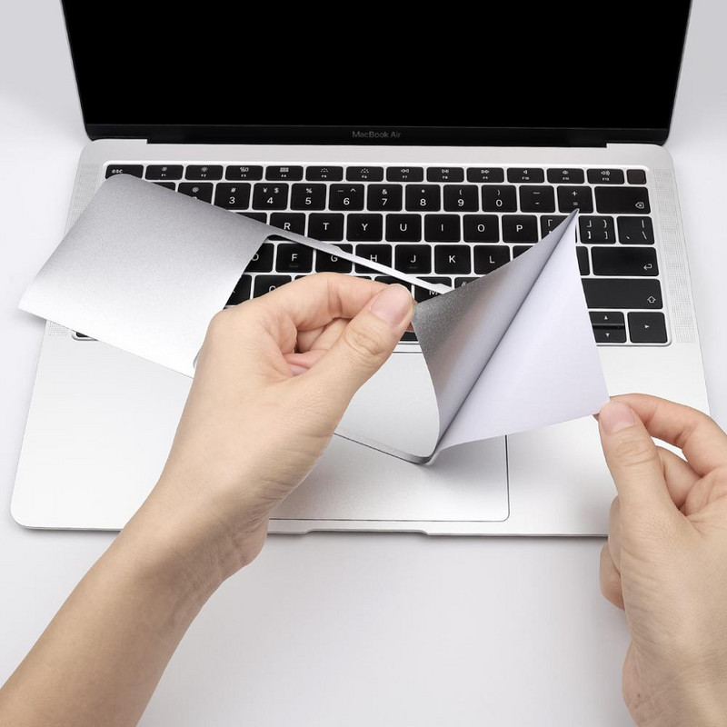 Batianda za MacBook Pro Retina 13 15 16 Touch Bar Air 13,3 inča Palms Guard Rest Cover with Trackpad Protector Naljepnica Srebrna