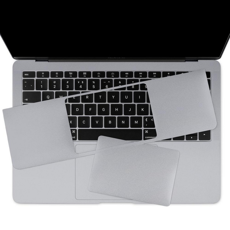 Batianda za MacBook Pro Retina 13 15 16 Touch Bar Air 13,3 inča Palms Guard Rest Cover with Trackpad Protector Naljepnica Srebrna