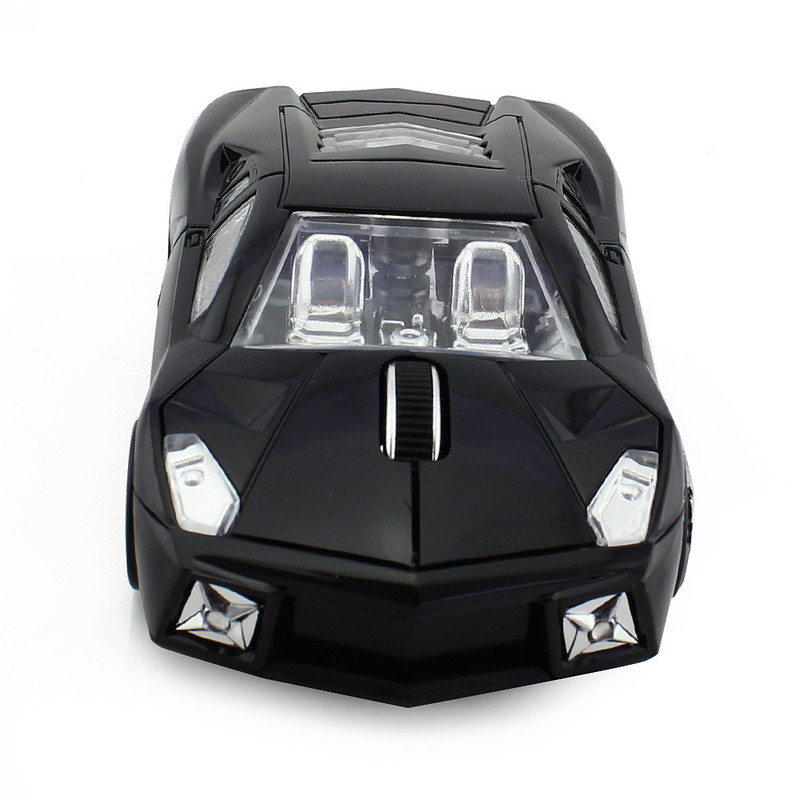 2.4G cool bežični miš za sportski automobil, optički 1600 DPI igrački računalni miš, ergonomski 3D USB miš za igranje za prijenosno računalo, tablet, poklon