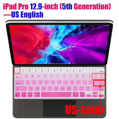 Za iPad Pro 12.9 Pro 11 Tipkovnica Magic 10.5 Air 4 3 7 8 2020 Smart Case Folio Black Clear Film Skin Silicon Protector TPU