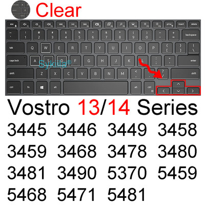 Billentyűzet borítás Dell Vostro 13 14 3000 5000 7000 5310 5320 5410 5415 5490 5402 szilikonvédő bőrtok laptop tartozék