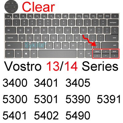 Billentyűzet borítás Dell Vostro 13 14 3000 5000 7000 5310 5320 5410 5415 5490 5402 szilikonvédő bőrtok laptop tartozék