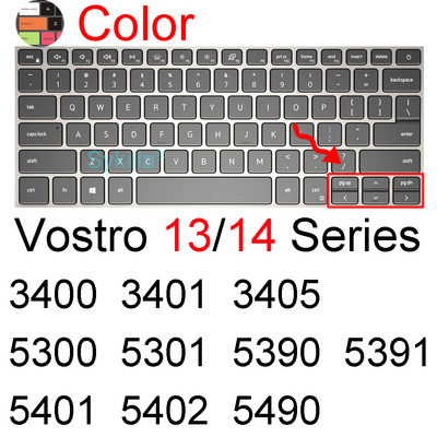 Billentyűzet borítás Dell Vostro 13 14 3000 5000 7000 5310 5320 5410 5415 5490 5402 szilikonvédő bőrtok laptop tartozék