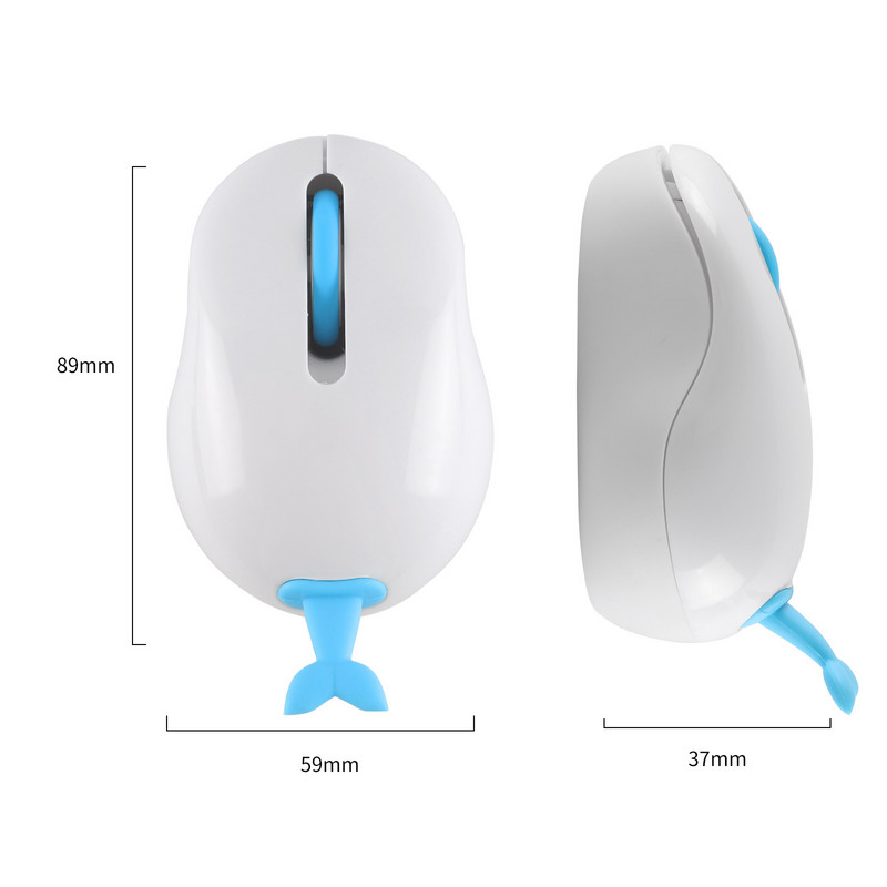 2.4 Ghz optički miš slatki crtani bežični miš 1200 DPI USB računalo Mause uredski mini ergonomski miševi za igranje za prijenosna računala