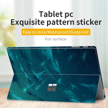 Стикер за Microsoft Surface Pro 9/8/7/6/5/4/3 Цветен печат Pattern Vinyl за Pro X Go 2 Cover Body Decal Skin Protector