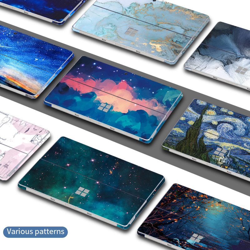 Naljepnica za Microsoft Surface Pro 9/8/7/6/5/4/3 Uzorak za ispis u boji Vinil za Pro X Go 2 Cover Body Decal Skin Protector