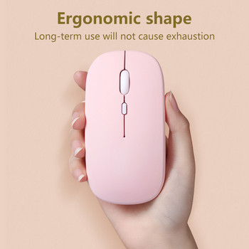 Преносима безжична Bluetooth мишка Magic Silent Ergonomic Mice For Laptop iPad Tablet Notebook Mobile Phone Office Gaming Mouse