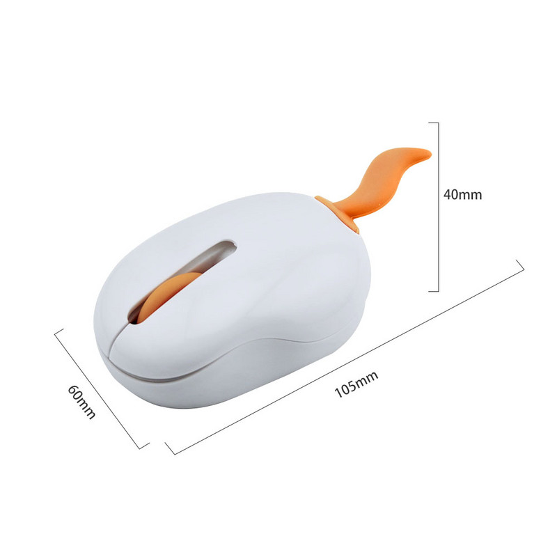 CHUYI Fox Shape Bežični slatki miš Optički USB Mini prijenosno računalo 1200 DPI Za prijenosno stolno računalo Dječji darovi