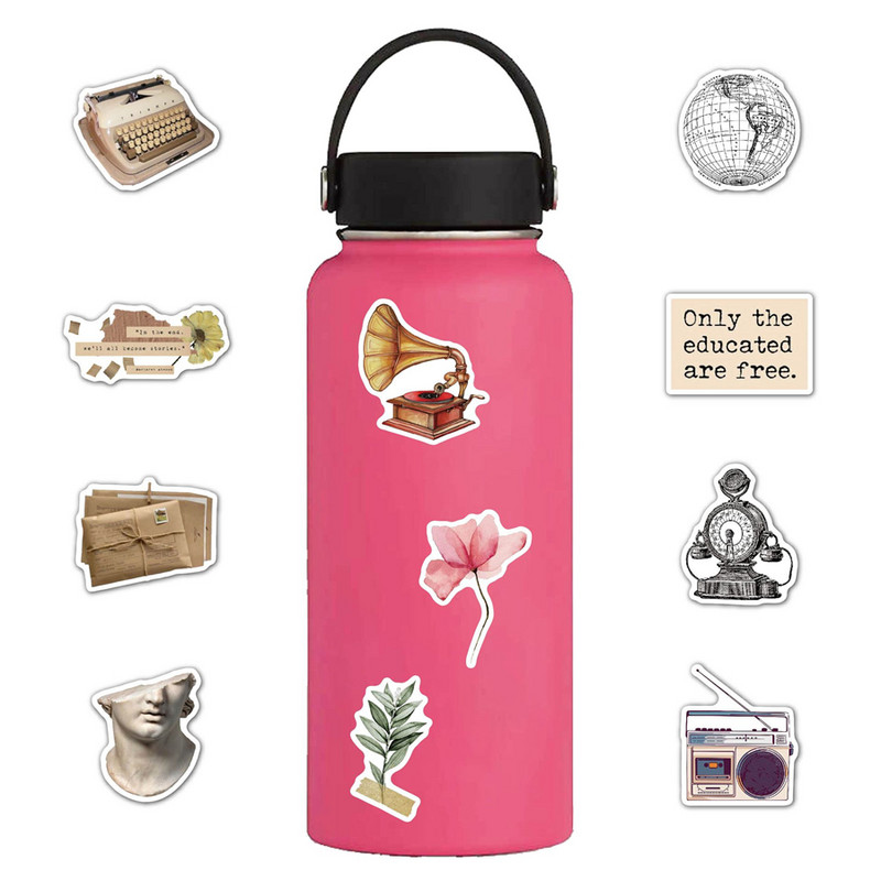 50 komada crtanih retro Vsco naljepnica Estetski Ins naljepnica DIY Laptop Računalo Prtljaga Telefon Gitara Auto Naljepnica za Macbook/HP/Acer