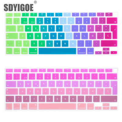 Laptop billentyűzet borító Macbook Air 13 M1 2020 szilikon angol billentyűzetvédő bőr Macbook Airhez13.3 A2337 A2179