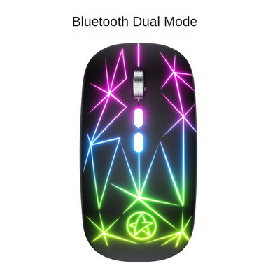 RYRA RGB Pc Gamer Ασύρματο Bluetooth αθόρυβο ποντίκι για υπολογιστή MacBook Tablet Υπολογιστή φορητό υπολογιστή Ποντίκια Επαναφορτιζόμενα 2.4G ασύρματο ποντίκι