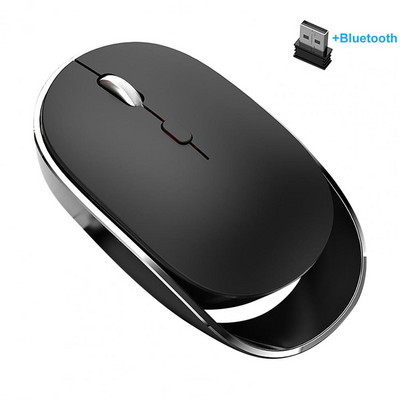 XYH60 Bežični miš USB računalni miš Tihi ergonomski miš 2.4G Dual Mode Optical Mause Gamer Miševi Bežični za PC prijenosno računalo