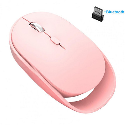 XYH60 Bežični miš USB računalni miš Tihi ergonomski miš 2.4G Dual Mode Optical Mause Gamer Miševi Bežični za PC prijenosno računalo