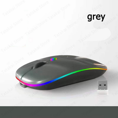 Mouse fără fir cu iluminare din spate Mouse reîncărcabil RGB compatibil Bluetooth pentru iPad 10 Android IOS Tablet PC Windows Laptop Raton