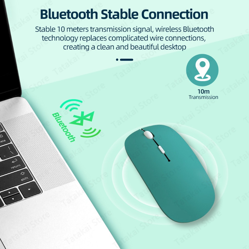 Mouse fără fir cu iluminare din spate Mouse reîncărcabil RGB compatibil Bluetooth pentru iPad 10 Android IOS Tablet PC Windows Laptop Raton