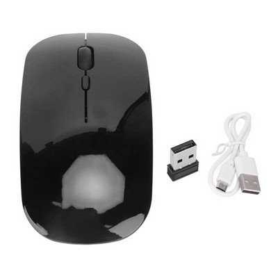 2,4G vezeték nélküli egér 2 módú 1600 DPI-s hordozható optikai egér USB nano vevővel irodai otthoni laptop PC telefonhoz