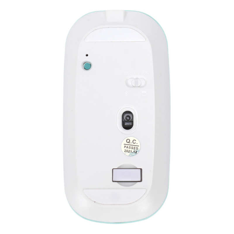 2,4G vezeték nélküli egér 2 módú 1600 DPI-s hordozható optikai egér USB nano vevővel irodai otthoni laptop PC telefonhoz