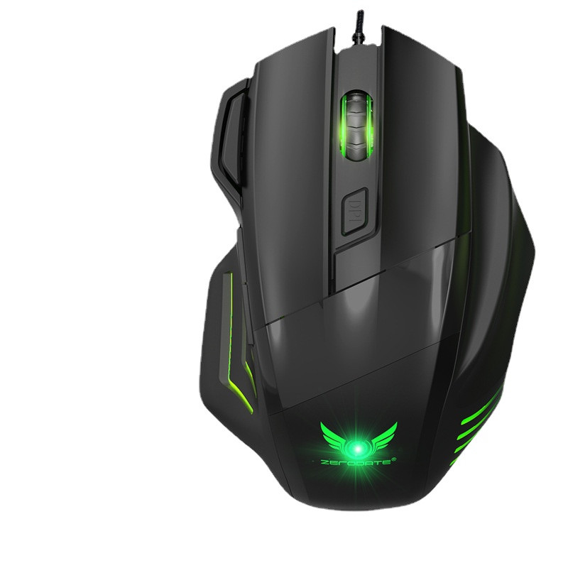 Miš za igre za e-sport Mehanički miš Šareno svjetlo za disanje sa 7 tipki Stolno računalo Laptop Univerzalni žičani računalni miš