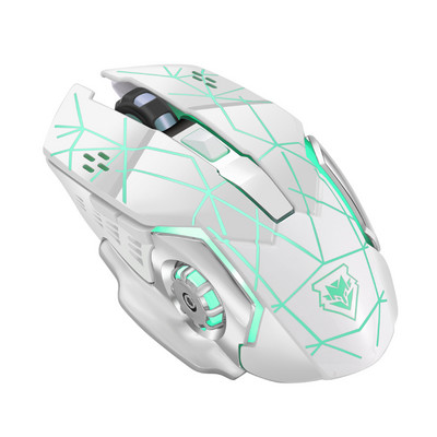 Jaunas bezvadu peles uzlādes spēļu peles skaņas izslēgšanas aizmugurgaismojuma pele Mehāniski ergonomiski optiski datora piederumi datora klēpjdatoram