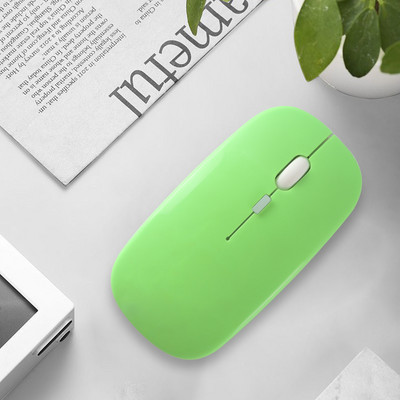 2.4G USB безжична мишка за игри Безшумна мишка за зареждане с LED подсветка Акумулаторна ергономична мишка Mause за лаптоп PC мишки за компютър
