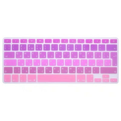 Silikoonist EU/UK Vene gradientmustade värvidega klaviatuuri kaane kleebised MacBooki kaitseklaas A1278 A1425 A1369 A1466 A1398 A1286