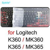 K360 klaviatūros dangtelis, skirtas Logitech K360 K365 MK360 MK365, skirtas Logi Wireless Protective Protector Skin Case Skaidrus silikonas