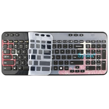 Капак за клавиатура K360 за Logitech K360 K365 MK360 MK365 за Logi Wireless Protective Protector Skin Case Clear Silicone