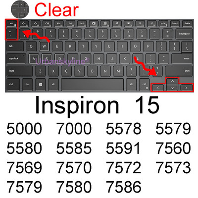 Husă pentru tastatură pentru Dell Inspiron 15 5000 5545 5547 5548 5551 5552 5555 5558 5559 5565 5566 5567 5568 5570 Husă de protecție
