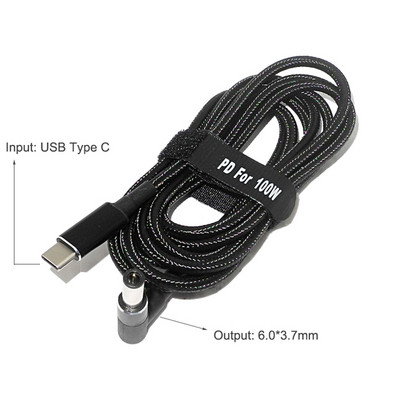 45W 65W 90W 100W USB Type C PD uzlādes kabeļa vads USB C spraudnis pārveidotājs uz klēpjdatora barošanas adaptera savienotājs universālajiem klēpjdatoriem