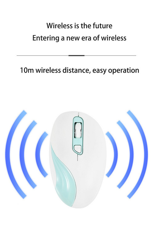 Mouse optic fără fir drăguț, simplu și la modă pentru laptop