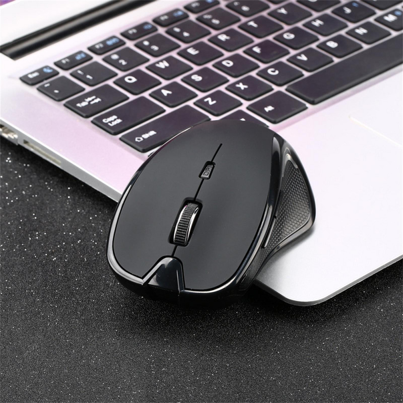 Niska buka, tihe tipke 2,4 GHz, bežične, podesive 6 tipki, optičke za računala, igre, ergonomski uredski dodaci za prijenosna računala