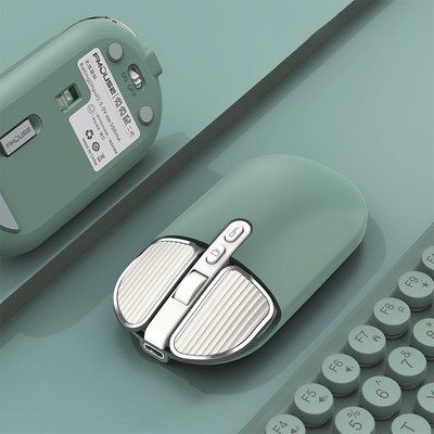 Bežični miš Bluetooth Dual-mode Mute Girl Slatka ružičasta Laptop Tablet Uredski kućni punjivi modni ultratanki mini miš